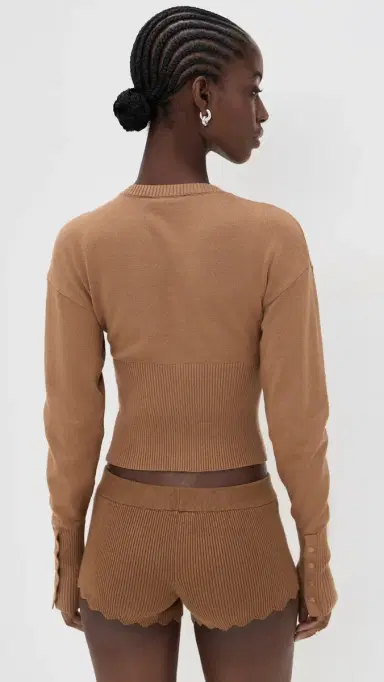 Lioness Head In The Clouds Cardigan Mocha Mousse | Thumbnail 3