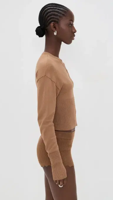 Lioness Head In The Clouds Cardigan Mocha Mousse | Thumbnail 4