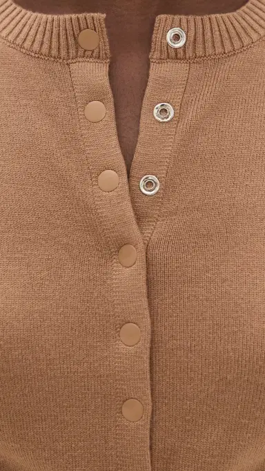 Lioness Head In The Clouds Cardigan Mocha Mousse | Thumbnail 6