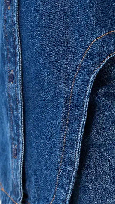 LIONESS Off Duty Denim Shirt Dark Denim | Thumbnail 6 LIONESS Off Duty Denim Shirt Dark Denim | Thumbnail 6