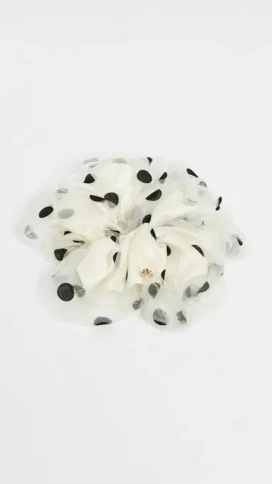 Lele Sadoughi Oversized Polka Dot Scrunchie One Size | Thumbnail 2 Lele Sadoughi Oversized Polka Dot Scrunchie One Size | Thumbnail 2