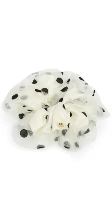 Lele Sadoughi Oversized Polka Dot Scrunchie One Size | Thumbnail 1 Lele Sadoughi Oversized Polka Dot Scrunchie One Size | Thumbnail 1