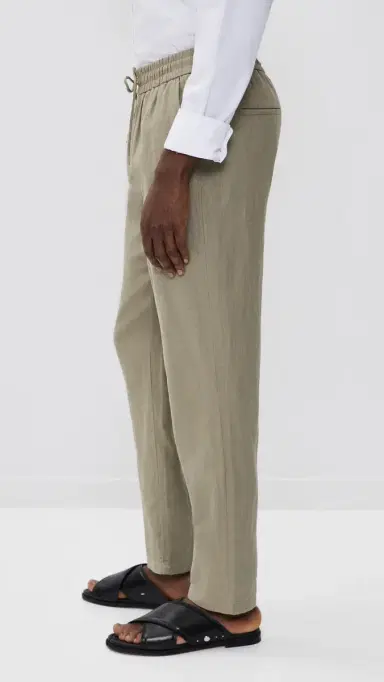 Les Deux Patrick Linen Pants aurel Oak Sand | Thumbnail 4