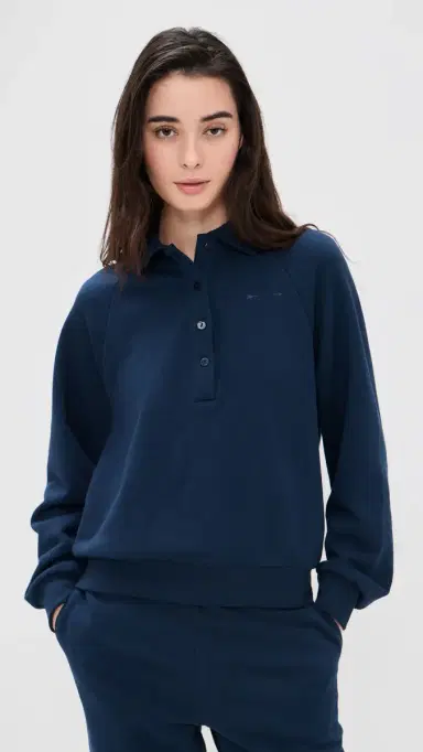 The Upside Collared Elle Polo Navy | Thumbnail 2 The Upside Collared Elle Polo Navy | Thumbnail 2