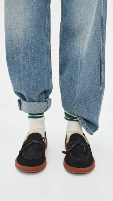 FARM Rio Sherpa Loafers Black | Thumbnail 3