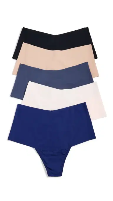 Hanky Panky Breathe Hi Rise 5 Pack Black/Granite/Taupe/Vanilla L | Thumbnail 6