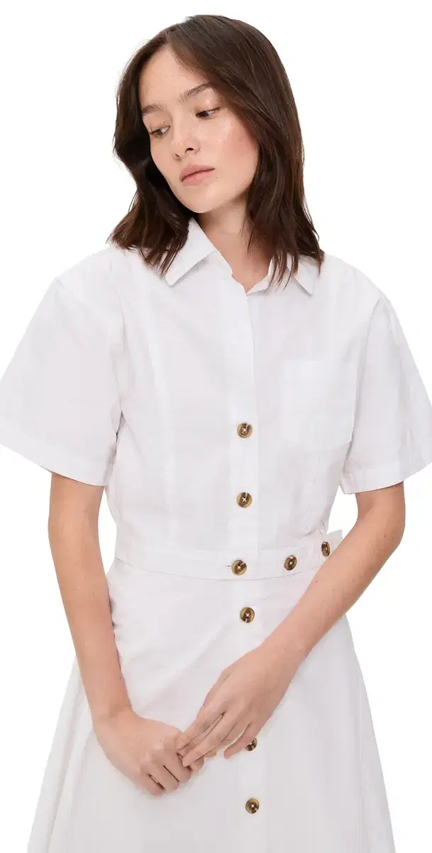 yla Top White Poplin