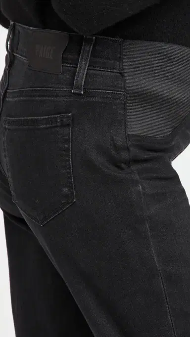 PAIGE Maternity Noella Straight Jeans Black Willow 34 | Thumbnail 6 PAIGE Maternity Noella Straight Jeans Black Willow 34 | Thumbnail 6