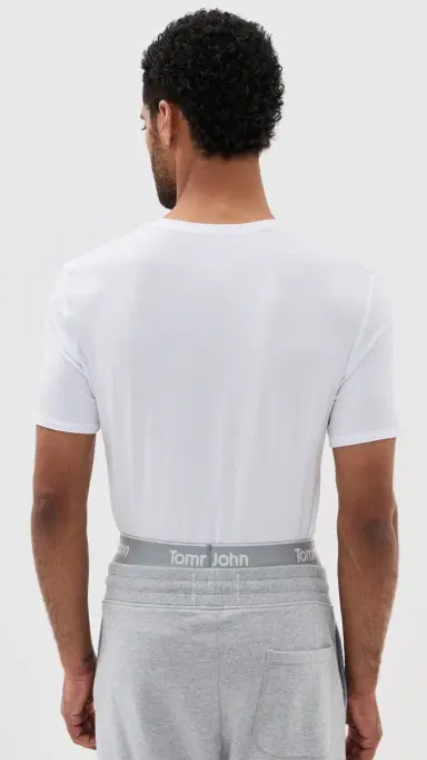 Tommy John Crew Neck Stay-Tucked Undershirt 3-Pack White | Thumbnail 4
