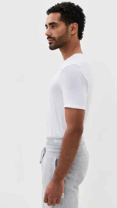 Tommy John Crew Neck Stay-Tucked Undershirt 3-Pack White | Thumbnail 5
