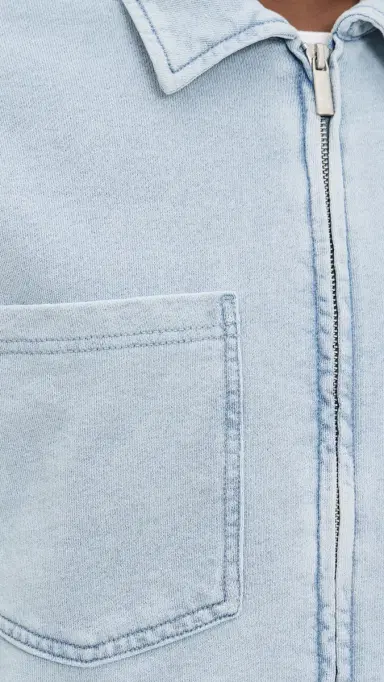 Z Supply Heritage Knit Denim Jacket Ocean Air Indigo | Thumbnail 6 Z Supply Heritage Knit Denim Jacket Ocean Air Indigo | Thumbnail 6