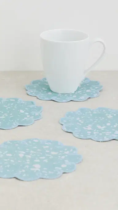 Weezie Cocktail Napkins Light Blue One Size | Thumbnail 2