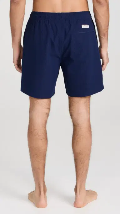 Fair Harbor The Bayberry Swim Trunks 7 Navy Seersucker L | Thumbnail 3 Fair Harbor The Bayberry Swim Trunks 7 Navy Seersucker L | Thumbnail 3