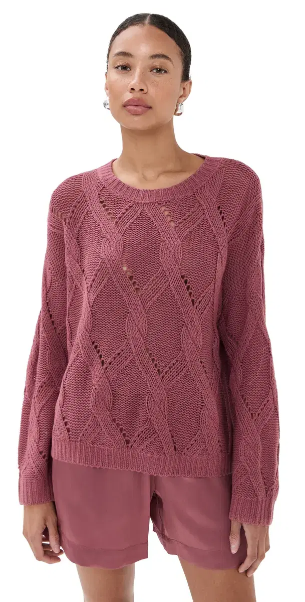 Gia louchy Cashmere Crew Neck weater Desert Bloom