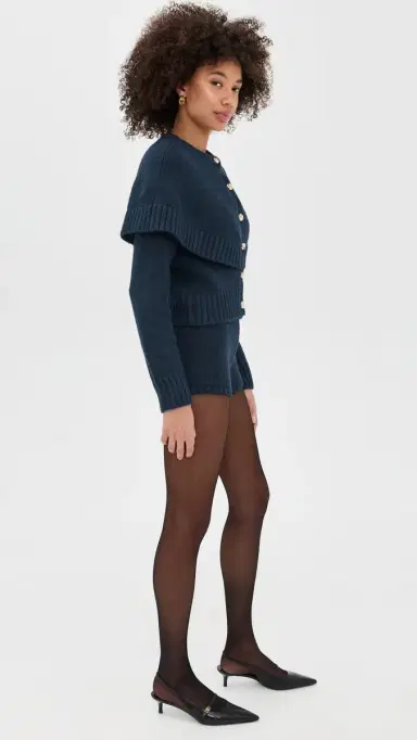 Line & Dot Reese Cape Cardigan Navy | Thumbnail 4