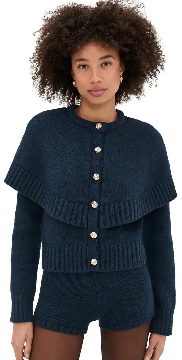 Reese Cape Cardigan Navy