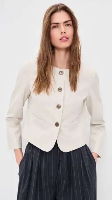 Alex Mill Soho Jacket in Cotton Linen Sand | Thumbnail 2 Alex Mill Soho Jacket in Cotton Linen Sand | Thumbnail 2