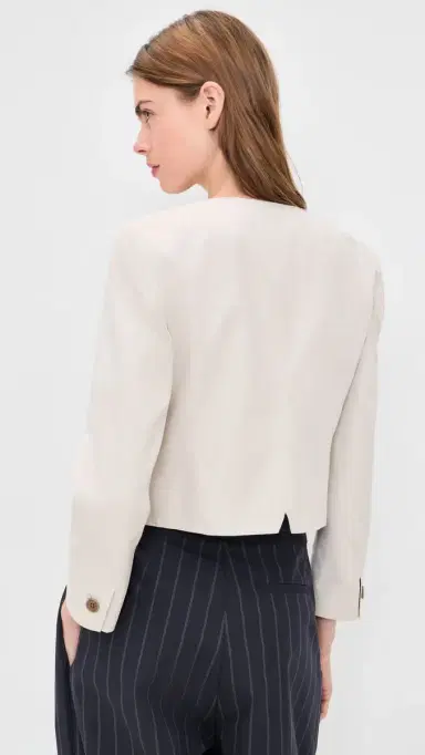 Alex Mill Soho Jacket in Cotton Linen Sand | Thumbnail 3 Alex Mill Soho Jacket in Cotton Linen Sand | Thumbnail 3