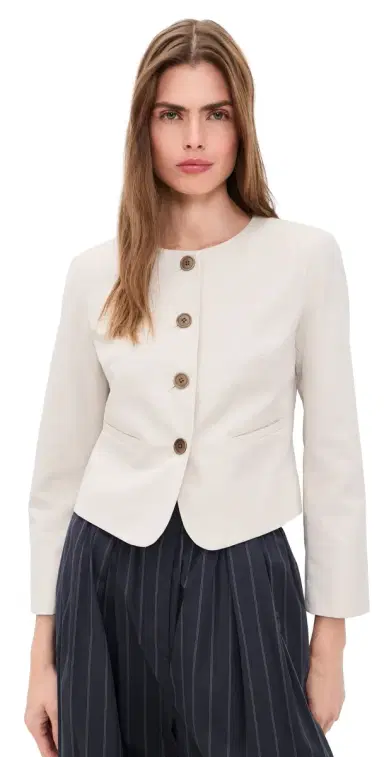 Alex Mill Soho Jacket in Cotton Linen Sand | Thumbnail 1 Alex Mill Soho Jacket in Cotton Linen Sand | Thumbnail 1