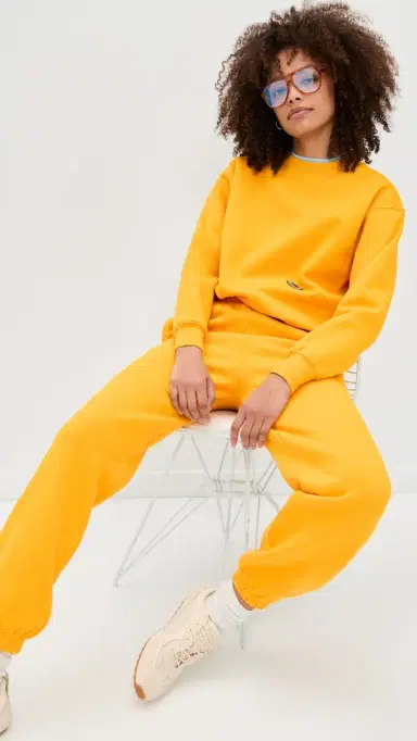 Hommegirls Homme Girls x Fruit of the Loom Vintage Fit Sweatpants Yellow M | Thumbnail 5