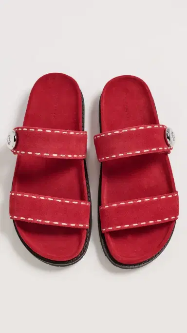Tory Burch Romy Sport Slides Toucan Red | Thumbnail 5 Tory Burch Romy Sport Slides Toucan Red | Thumbnail 5