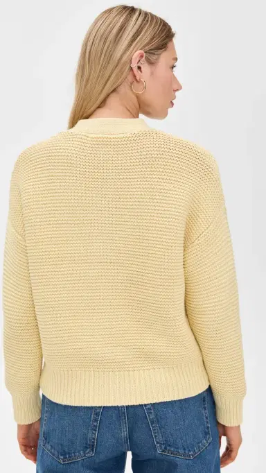 Alex Mill Nico Chunky Cardigan Butter | Thumbnail 3 Alex Mill Nico Chunky Cardigan Butter | Thumbnail 3