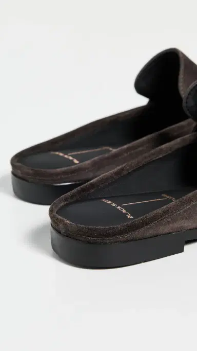 Black Suede Studio Gabby Loafers Hot Fudge Suede 35 | Thumbnail 4