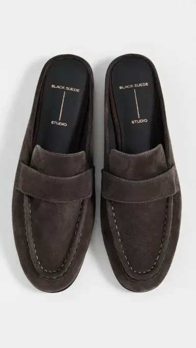 Black Suede Studio Gabby Loafers Hot Fudge Suede 35 | Thumbnail 5