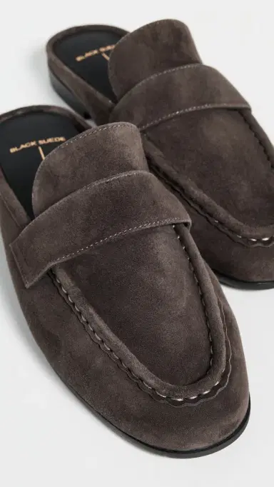 Black Suede Studio Gabby Loafers Hot Fudge Suede 35 | Thumbnail 6