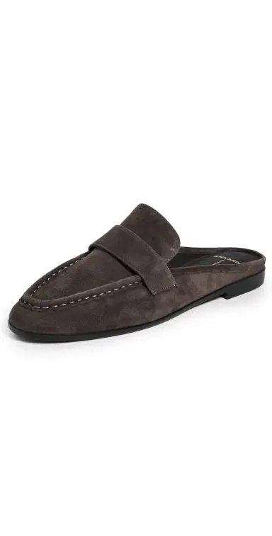 Black Suede Studio Gabby Loafers Hot Fudge Suede 35 | Thumbnail 1
