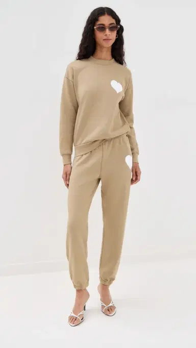 Sprwmn Heart Sweatpants Latte L | Thumbnail 5