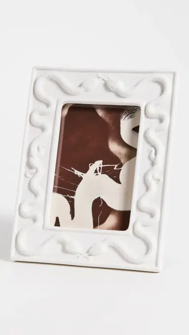 Jonathan Adler Eden Snake Frame 4x6 White One Size | Thumbnail 5