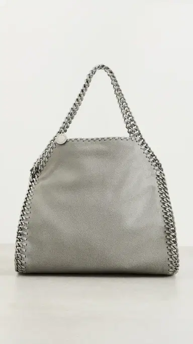 Stella McCartney Falabella Faux Suede Mini Tote Bag Light Grey One Size | Thumbnail 2