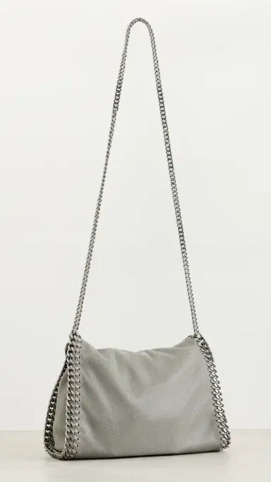 Stella McCartney Falabella Faux Suede Mini Tote Bag Light Grey One Size | Thumbnail 5