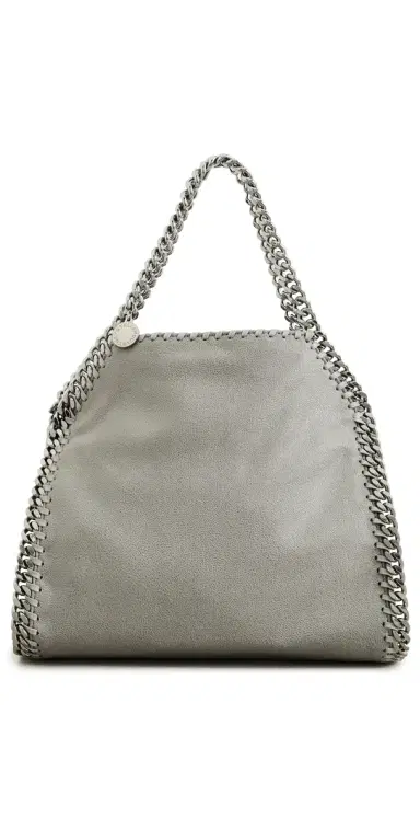 Stella McCartney Falabella Faux Suede Mini Tote Bag Light Grey One Size | Thumbnail 1
