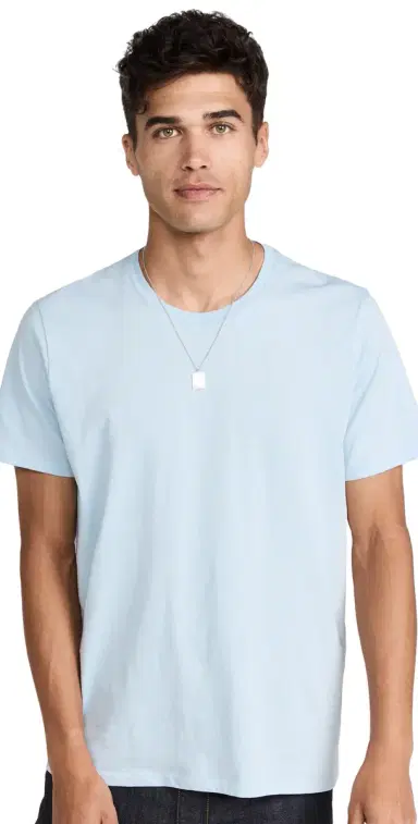 ATM Anthony Thomas Melillo Classic Jersey Crew Neck Tee Blue | Thumbnail 1 ATM Anthony Thomas Melillo Classic Jersey Crew Neck Tee Blue | Thumbnail 1