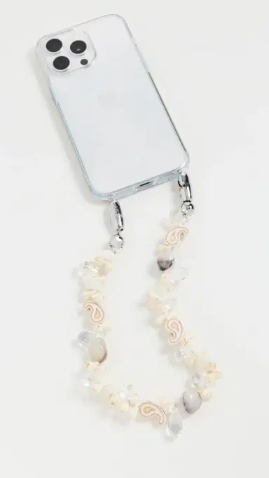 Ossa Crystal Paisley Wristlet Bone One Size | Thumbnail 2