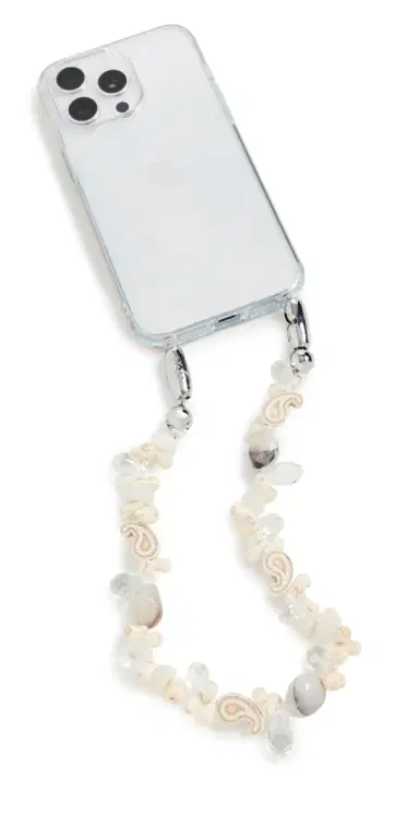 Ossa Crystal Paisley Wristlet Bone One Size | Thumbnail 1
