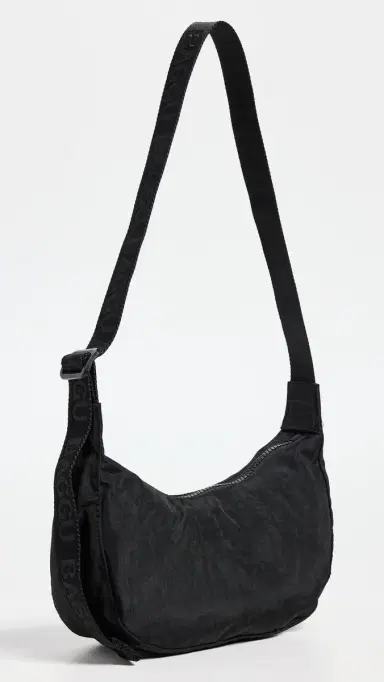 BAGGU Small Nylon Crescent Bag Black One Size | Thumbnail 2 BAGGU Small Nylon Crescent Bag Black One Size | Thumbnail 2