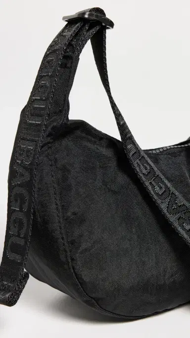 BAGGU Small Nylon Crescent Bag Black One Size | Thumbnail 5 BAGGU Small Nylon Crescent Bag Black One Size | Thumbnail 5