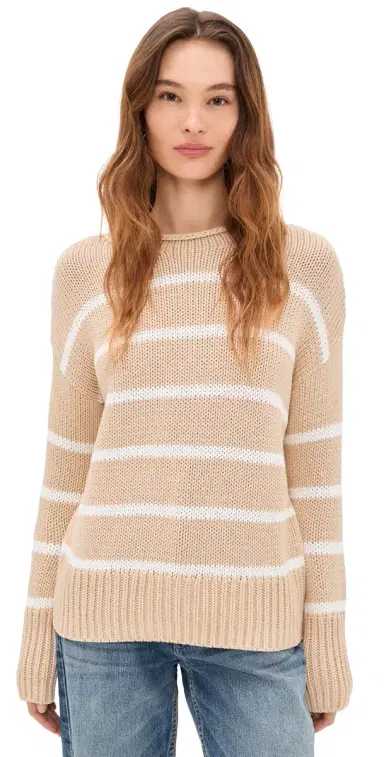 La Ligne Marina Sweater Camel/Cream L | Thumbnail 1 La Ligne Marina Sweater Camel/Cream L | Thumbnail 1