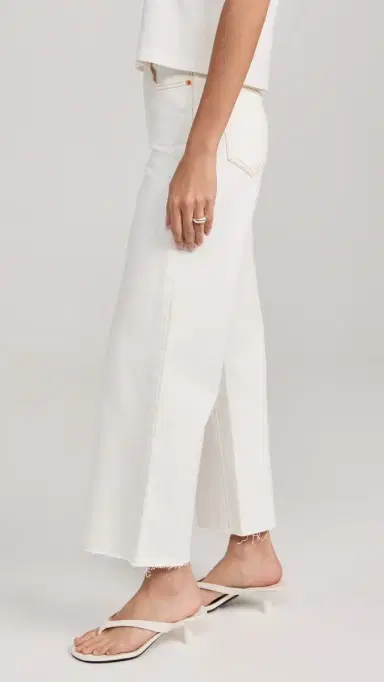 SLVRLAKE Grace Crop Jeans Natural White 32 | Thumbnail 4