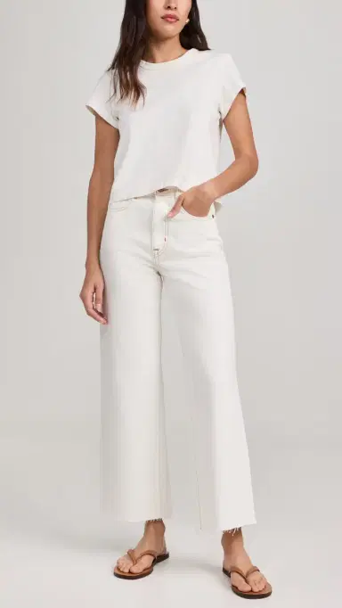 SLVRLAKE Grace Crop Jeans Natural White 32 | Thumbnail 5