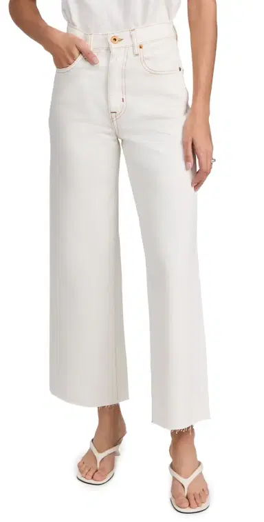 SLVRLAKE Grace Crop Jeans Natural White 32 | Thumbnail 1