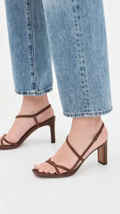 Sam Edelman Elissa Heeled Sandals Ande Brown Suede 8 | Thumbnail 3