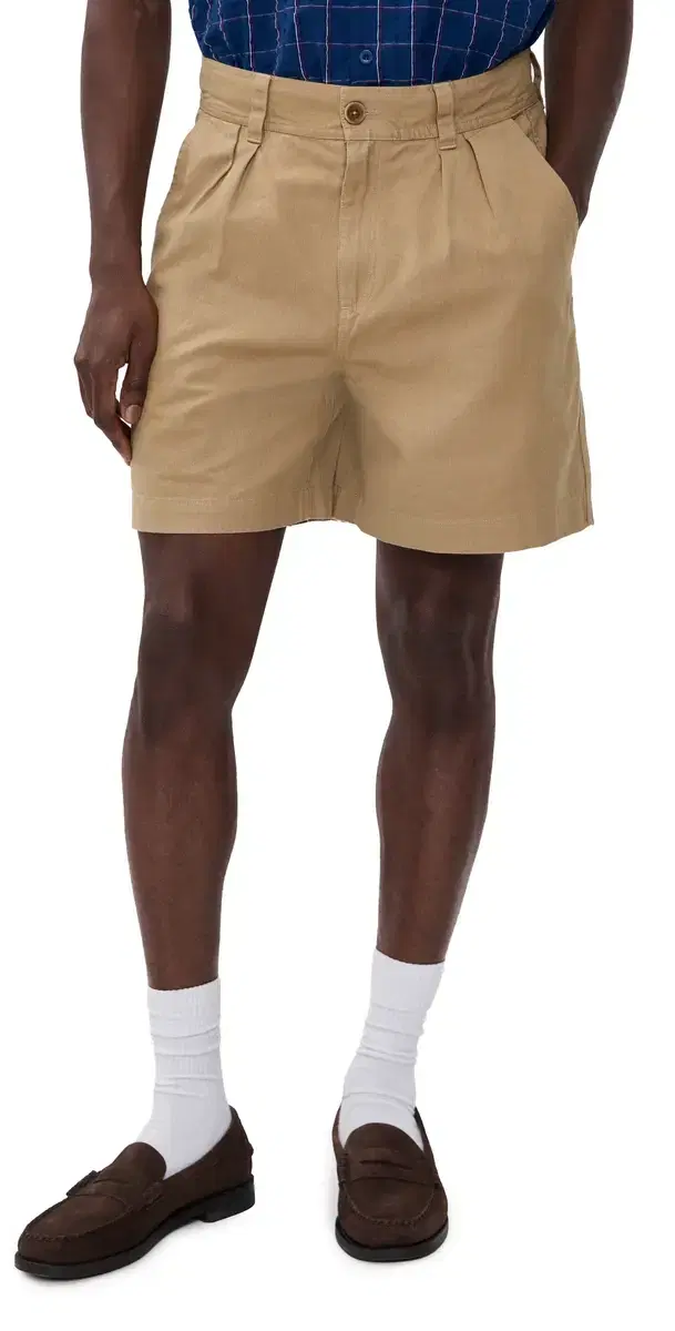 Hemp Shorts 6 Tan