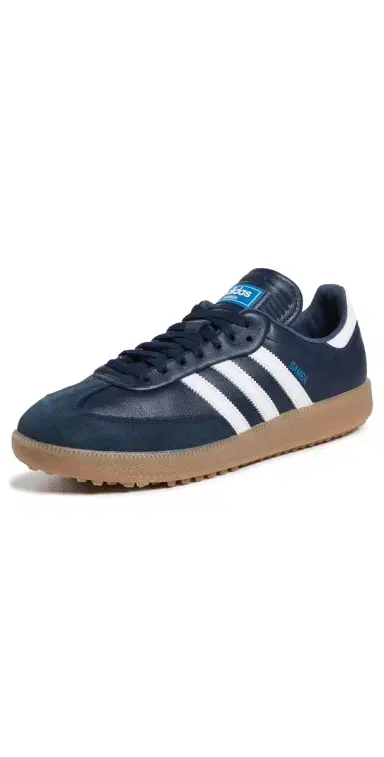 Adidas Golf Samba Spikeless Golf Shoes Night Indigo/White/Bluebird 8 | Thumbnail 1 Adidas Golf Samba Spikeless Golf Shoes Night Indigo/White/Bluebird 8 | Thumbnail 1