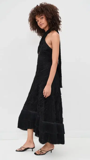 ALEXIS Ambrosio Dress Black | Thumbnail 4