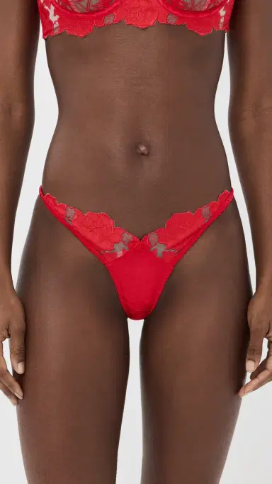 For Love & Lemons Love is a Rose Thong Panties Red | Thumbnail 2