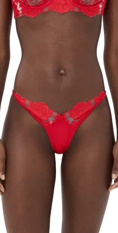 For Love & Lemons Love is a Rose Thong Panties Red | Thumbnail 1